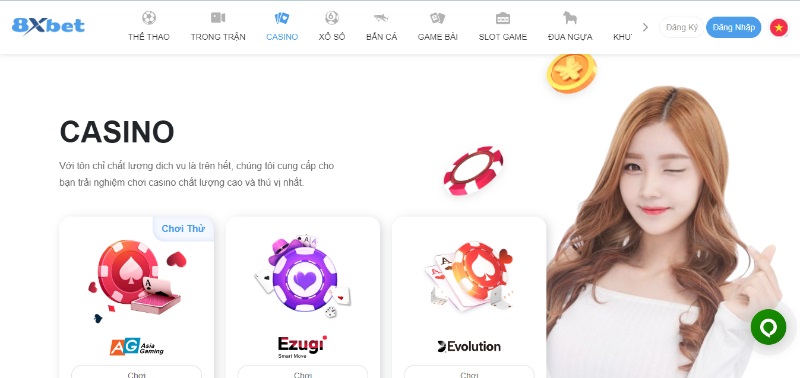 Khu vực Casino Live với những cuộc đấu trí kịch tính