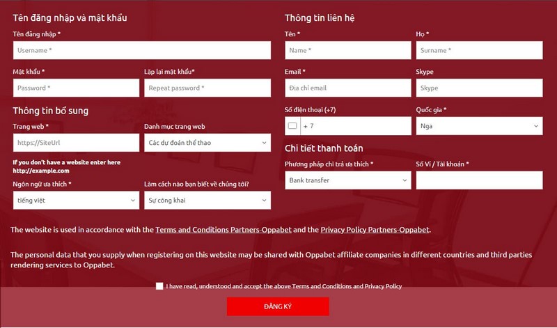Các bước đăng ký đơn giản