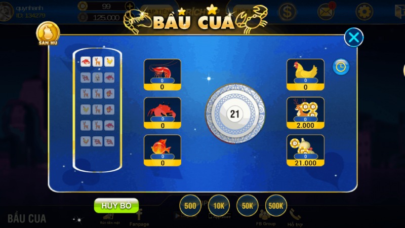 Cá cược game Bầu Cua trực tuyến tại nhà cái M88