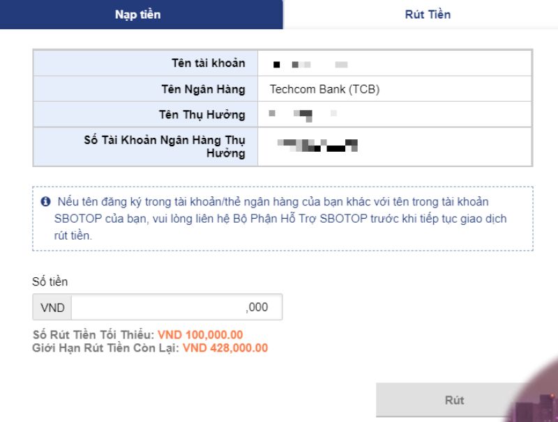 Hình thức trả thưởng linh hoạt và nhanh chóng