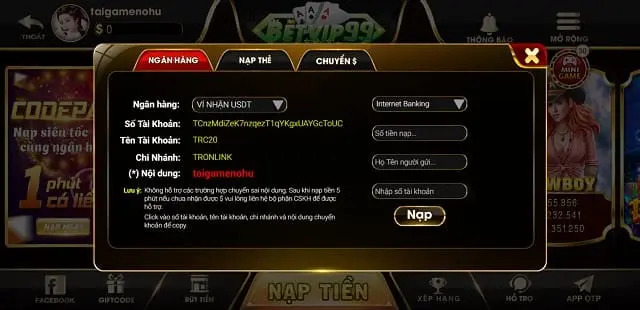 68gamebai reviews Hướng dẫn nạp tiền BetVip 99