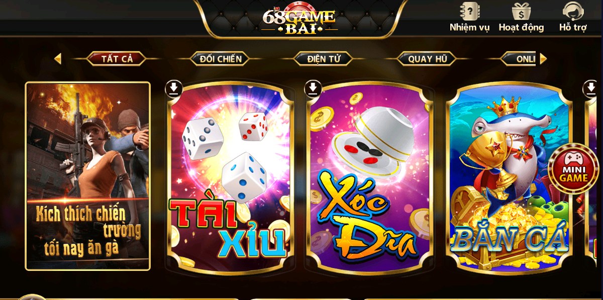 Kho game đa dạng và hấp dẫn
