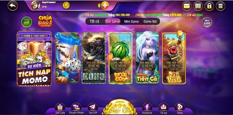 Tham gia trải nghiệm slotgame hấp dẫn