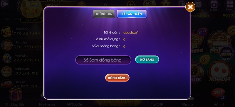 Tính năng két an toàn đặc biệt chỉ có tại Sam86