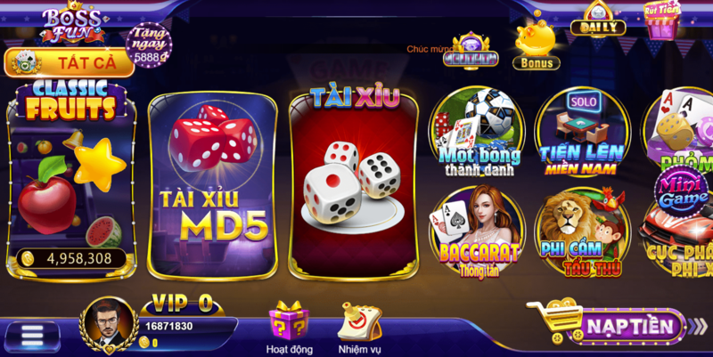 Tham gia sảnh game đối chiến cực gay cấn