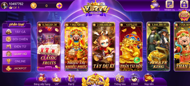 Rinh thưởng đã tay khi thử sức với các tựa game quay hũ